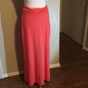 Bobbie Brooks Ladies Coral-Colored Maxi Skirt
